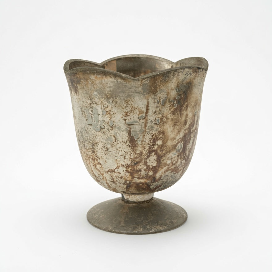 Caleta Rustic Antique Glass Vase