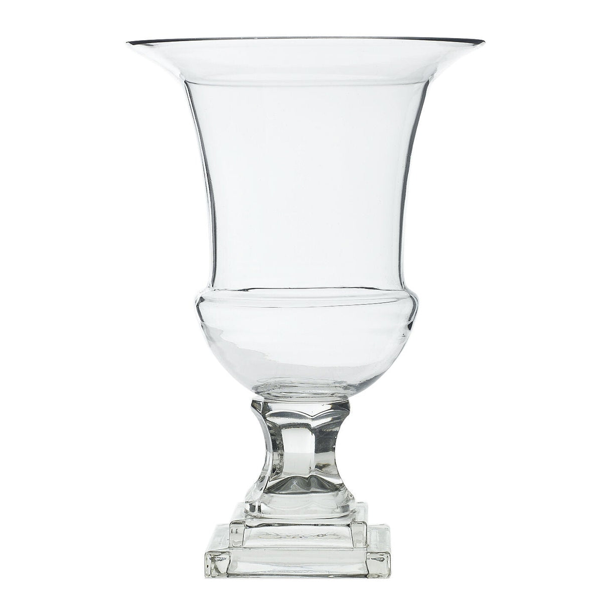 Elena Large Clear Glass Urn Vase