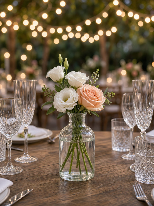 Greta Clear Glass Bud Vase Set (SET OF 3)