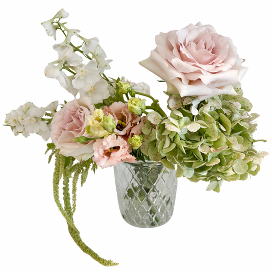 Lumina Handcrafted Clear Crystal Glass Vase