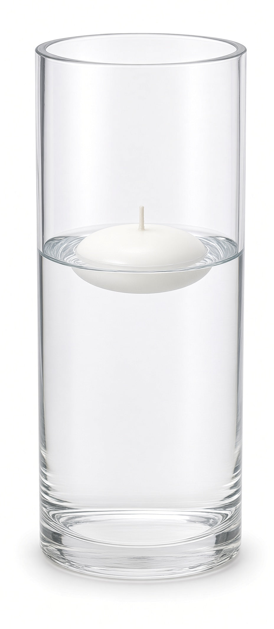 Odella Tall Clear Glass Large Cylinder Vase