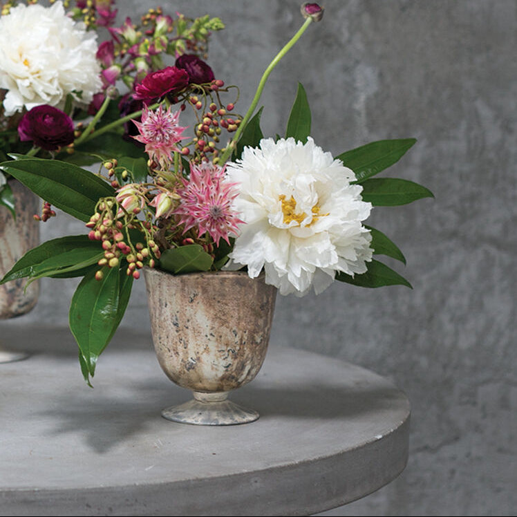 Caleta Rustic Antique Glass Vase