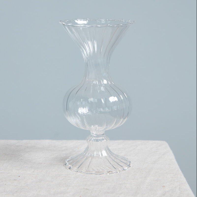 Chic Handmade (Set of 4) Clear Glass Bud Vase
