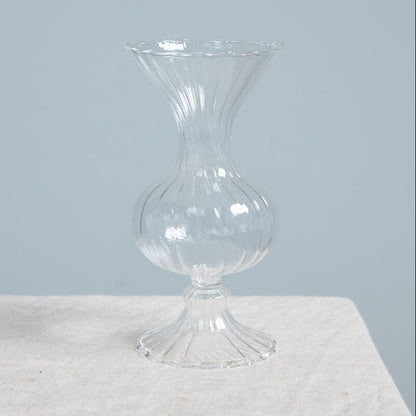 Chic Handmade (Set of 4) Clear Glass Bud Vase