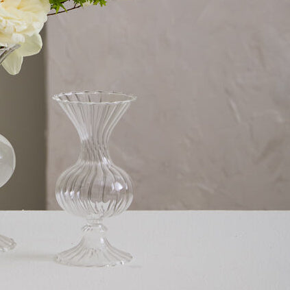 Chic Handmade (Set of 4) Clear Glass Bud Vase