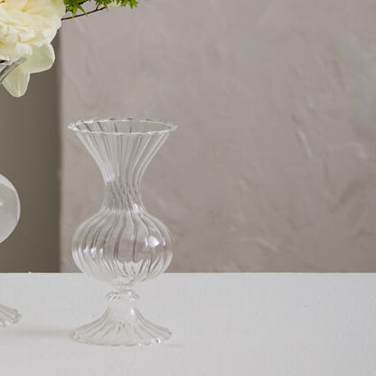 Chic Handmade (Set of 4) Clear Glass Bud Vase