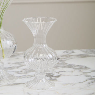 Chic Handmade (Set of 4) Clear Glass Bud Vase