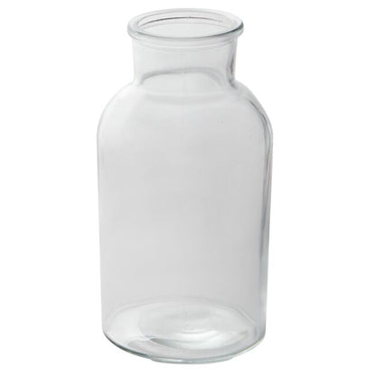 Millie Handcrafted Clear Glass Bud Vase Bottle Set (Set of 2)