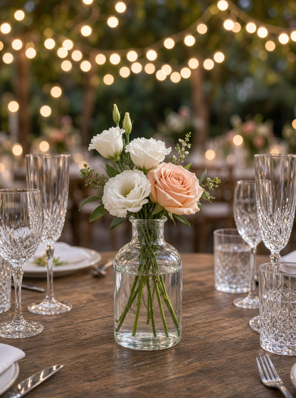 Greta Clear Glass Bud Vase Set (SET OF 3)