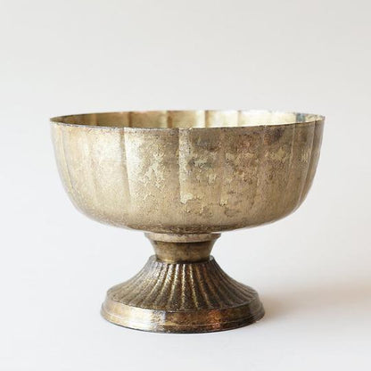 Novara Handmade Metal Compote Vase Vessel