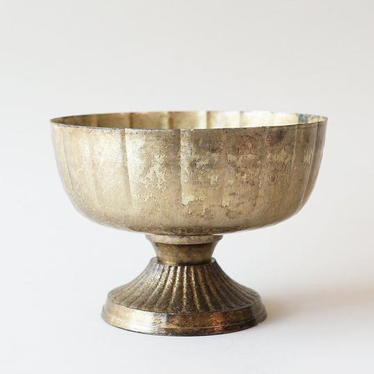 Novara Handmade Metal Compote Vase Vessel