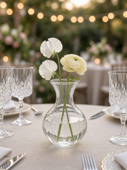 Haven Clear Glass Bubble Bud Vase Set (SET OF 4)