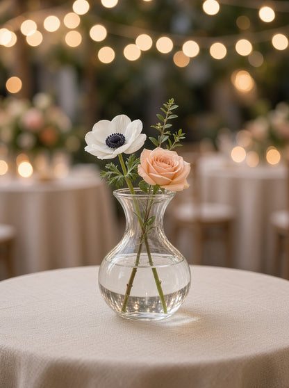 Haven Clear Glass Bubble Bud Vase Set (SET OF 4)
