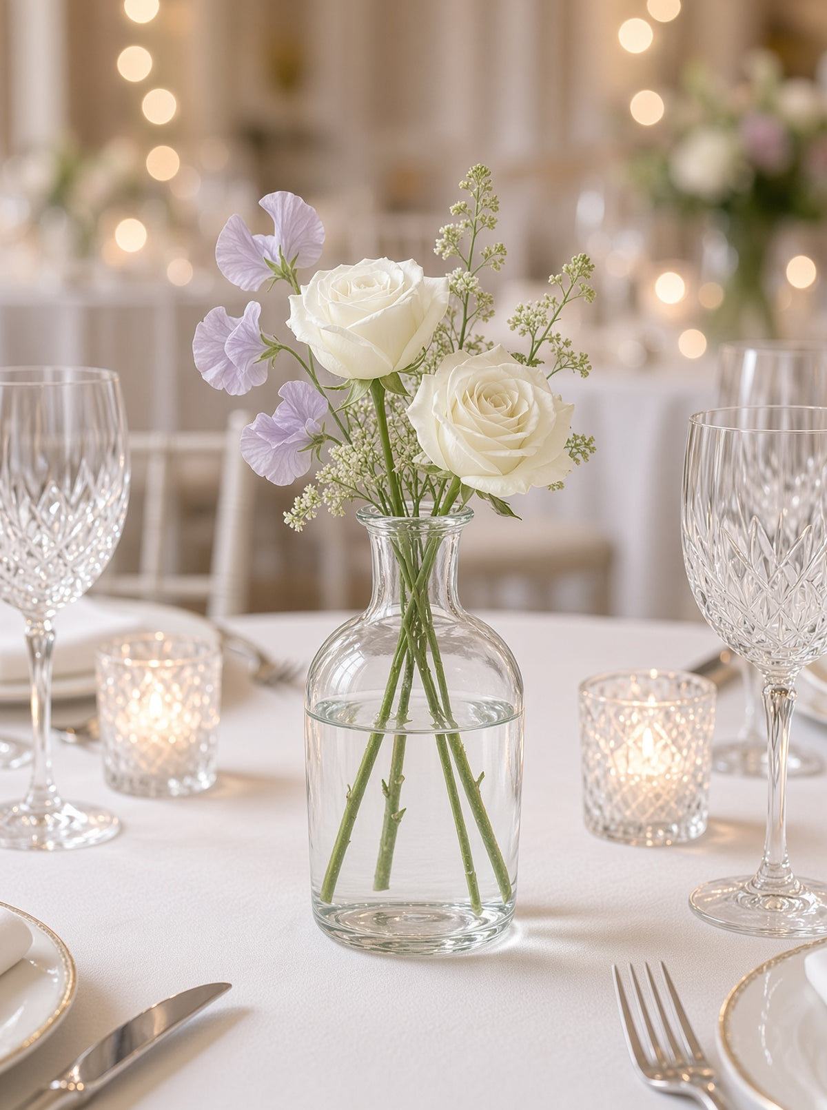Juniper Clear Glass Bud Vase Bottle Set (SET OF 3)