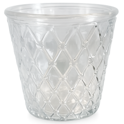 Lumina Handcrafted Clear Crystal Glass Vase