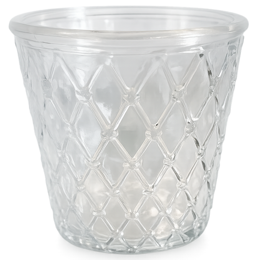 Lumina Handcrafted Clear Crystal Glass Vase