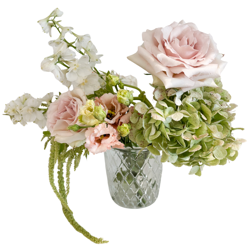 Lumina Handcrafted Clear Crystal Glass Vase
