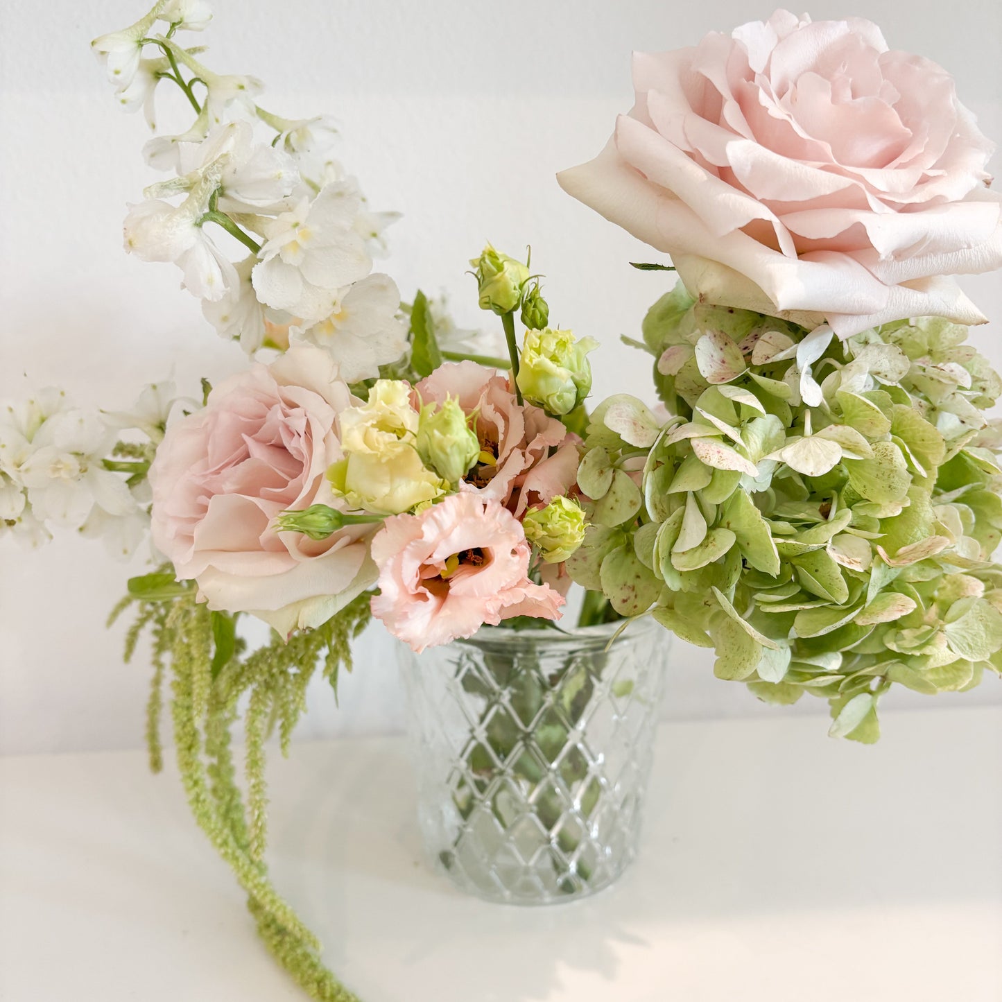 Lumina Handcrafted Clear Crystal Glass Vase