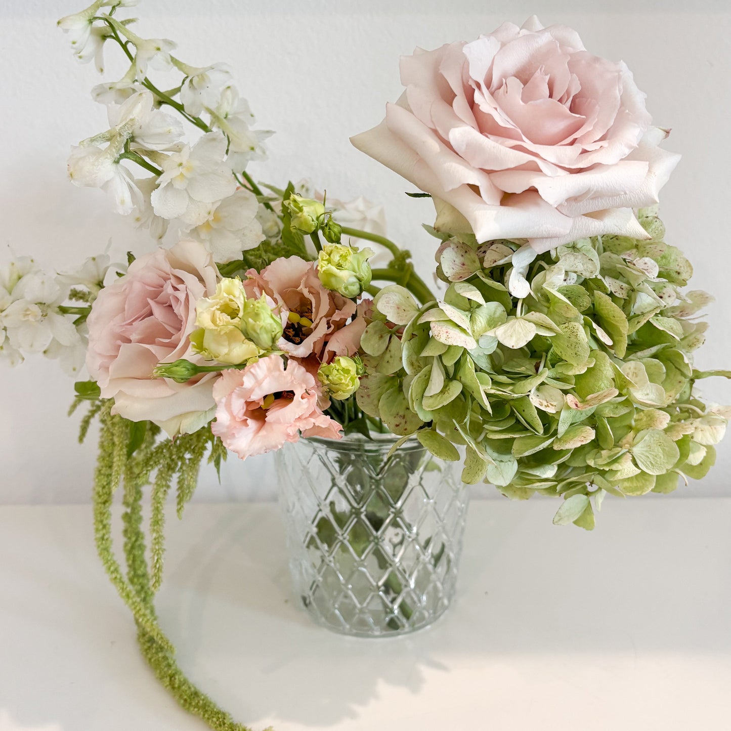 Lumina Handcrafted Clear Crystal Glass Vase