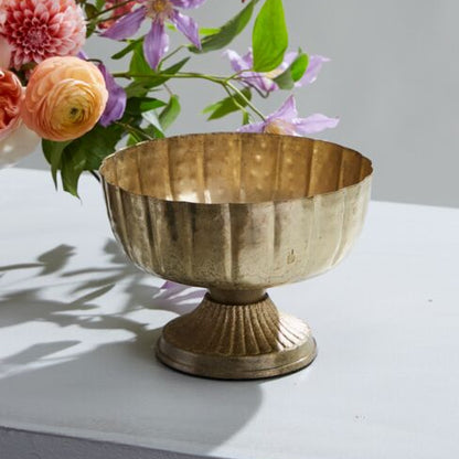 Novara Handmade Metal Compote Vase Vessel