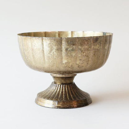 Novara Handmade Metal Compote Vase Vessel