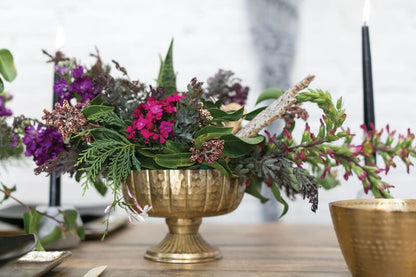 Novara Handmade Metal Compote Vase Vessel