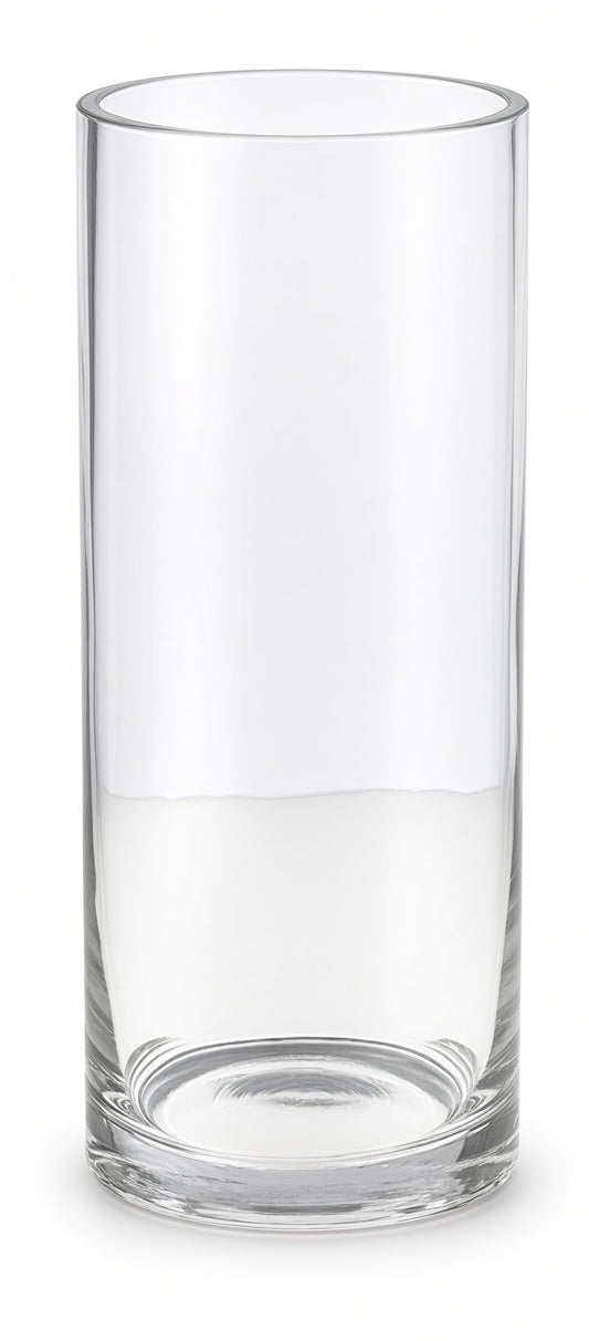 Odella Tall Clear Glass Large Cylinder Vase