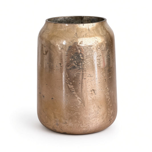 Rosalie Metallic Rose Gold Mercury Glass Urn Vase & Pitcher