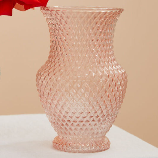 Rosehill Handcrafted Pink Glass Vase