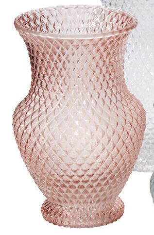 Rosehill Handcrafted Pink Glass Vase