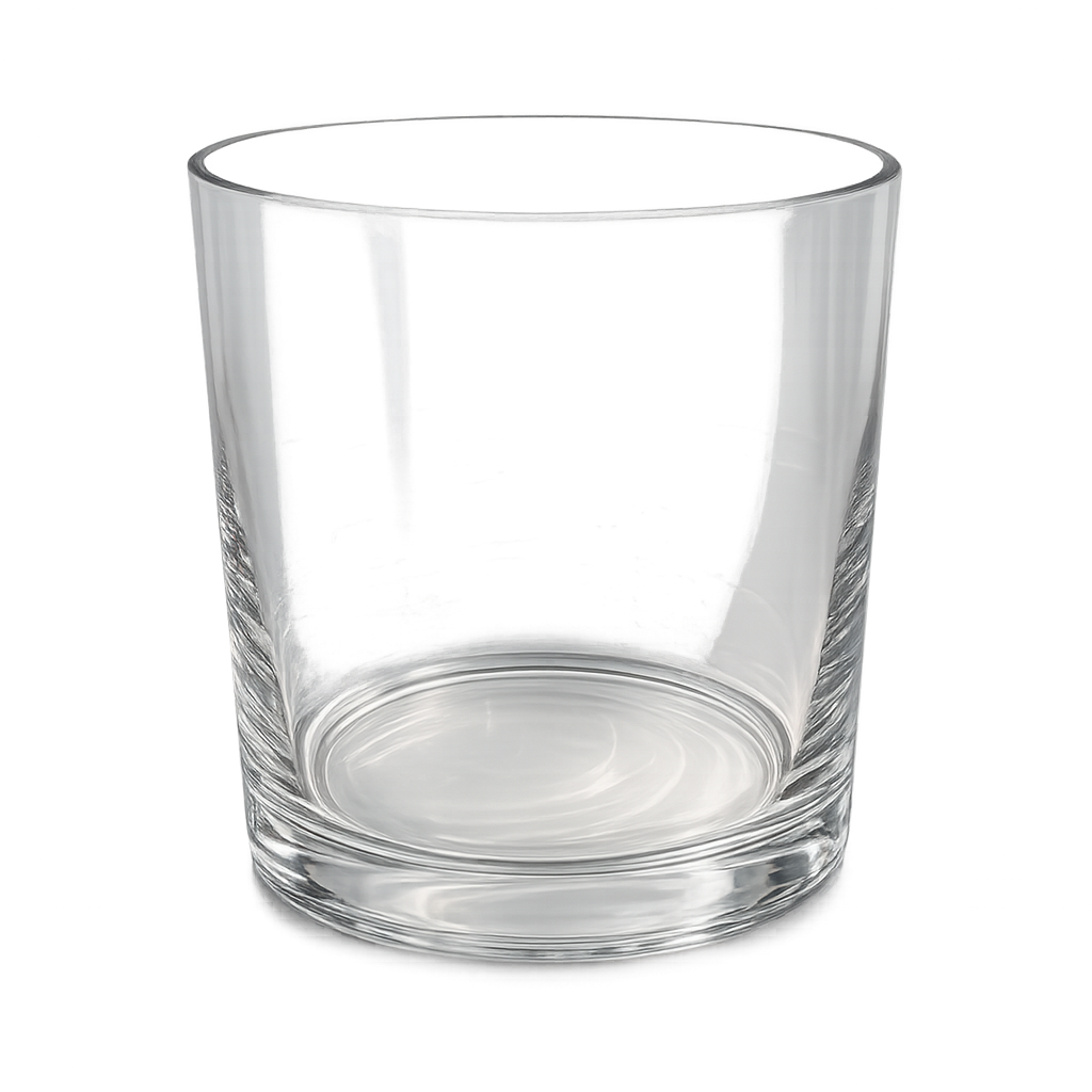 Solara Handcrafted Clear Cylinder Glass Vase