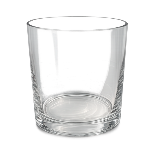 Solara Handcrafted Clear Cylinder Glass Vase