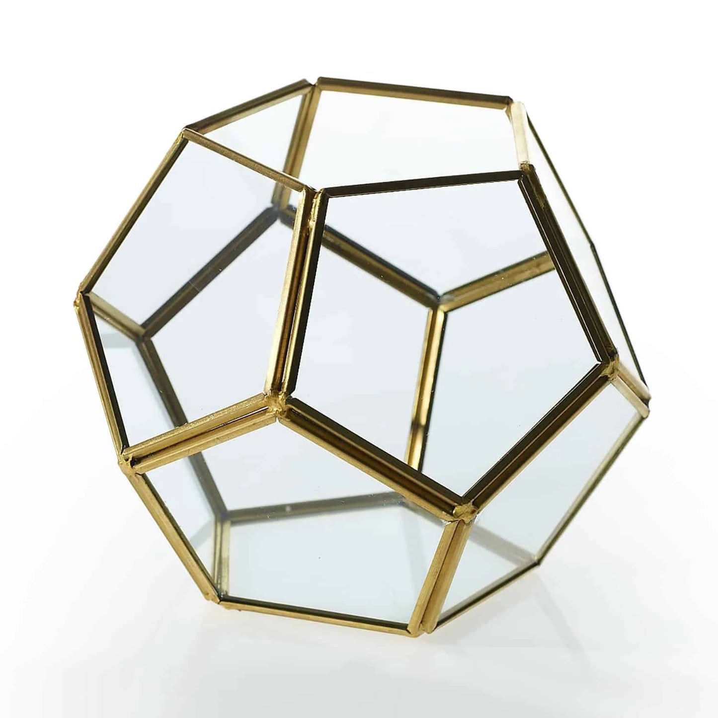 Theo Hexagon Geometric Glass Terrarium Vase