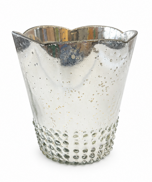 Verdant Stunning Mercury Glass Vase Vessel